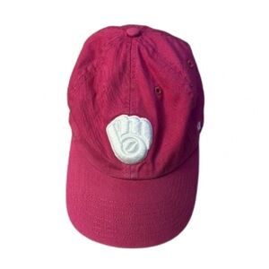 MLB Milwaukee Brewers ladies magenta pink adjustable 47 hat